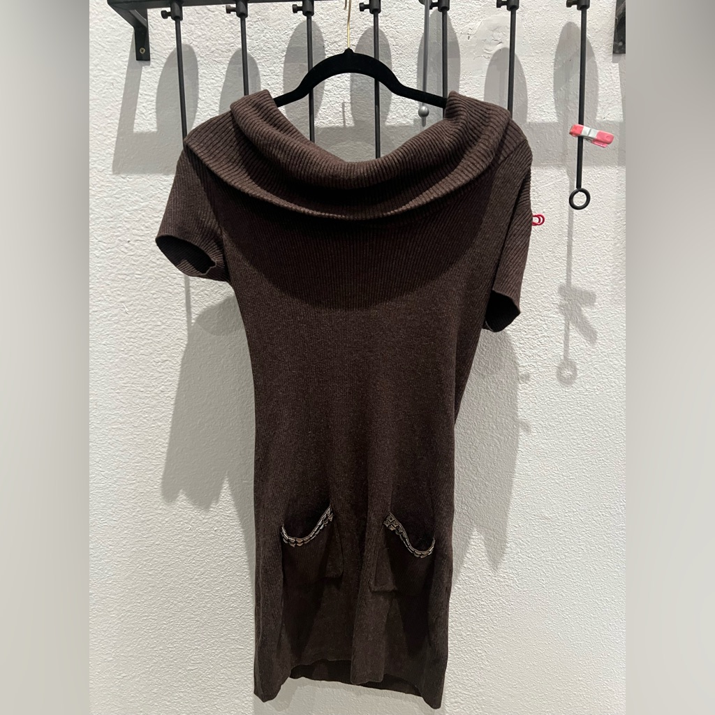 Inc International Concepts Brand Sweater Dress With Studded Pockets
